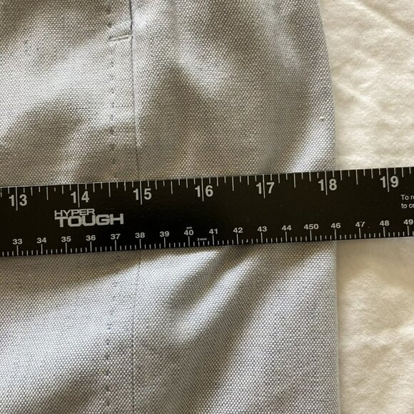 Talbots Womens NWT Linen Blend Soft Chambray Top Stitched Lined Pencil Skirt Sz6 - Picture 11 of 12